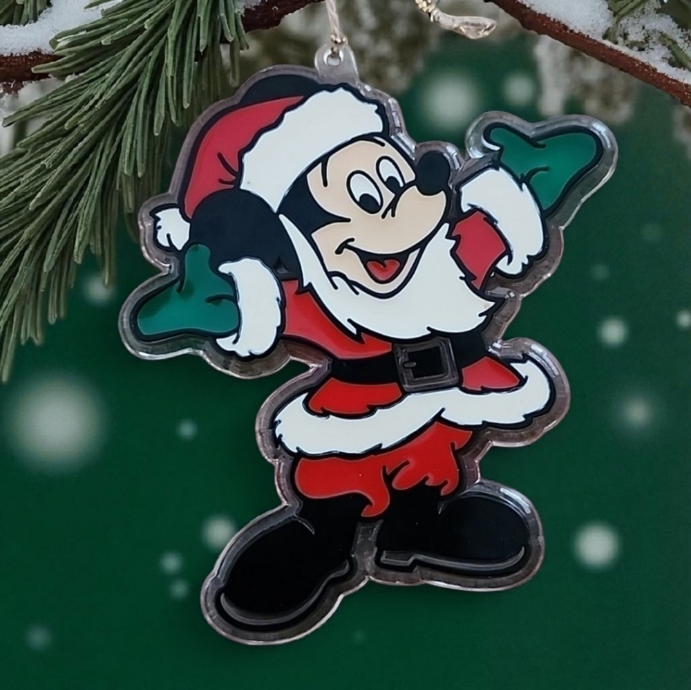 Walt Disney Supply Productions Vintage Plastic Mickey Mouse Christmas or…